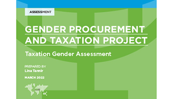 Taxation Gender Assessment cover