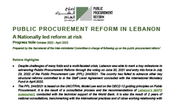 Progress report-Public procurement reform-May23 cover