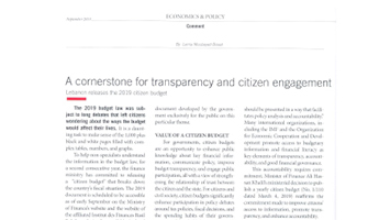 A cornerstone for transparency and citizen engagement cover