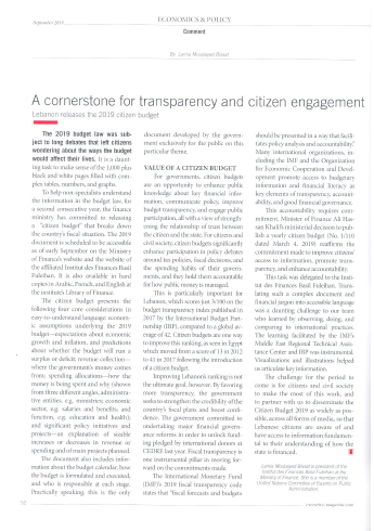 A cornerstone for transparency and citizen engagement cover