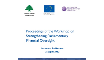 Strengthening Parliamentary Financial Oversight cover