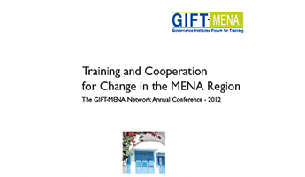 Training and Cooperation for Change in the MENA Region cover