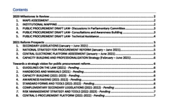 Progress report-Public procurement reform-jan21 cover