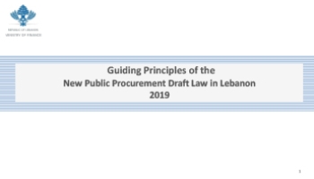 Guiding Principles of the New Public Procurement law cover