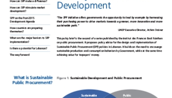 How can Sustainable Public Procurement pave the way to Sustainable Development?